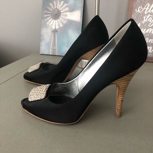 Giuseppe Zanotti Black Jeweled/embellished Heels